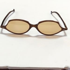NWOT X Creation Brown Frame Brown Lens Hand Made In France Sunglasses Ladies